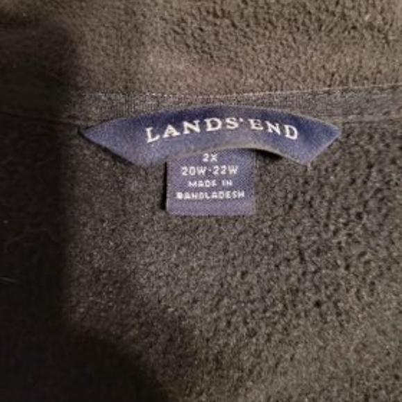 Lands End Navy Winter Coat - Picture 3 of 4